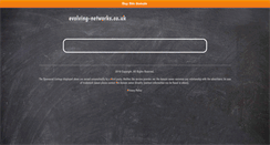 Desktop Screenshot of evolving-networks.co.uk